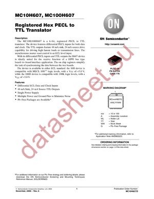 MC10H607FN datasheet  